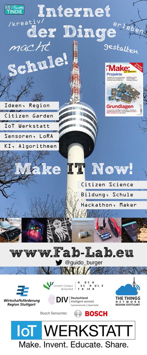guido_burger's tweet photo. Make IT Now! auf dem Fernsehturm ist nun fast ausgebucht ... ein paar letzte Plätze gibt es heute noch 😱 @thethingsntwrk @TTN_RegionSTG https://t.co/oXzfhZn3M3