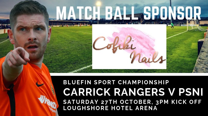 MATCH BALL | Thank you to Cofiki Nails for sponsoring the match ball for this week's game against <a href="/PSNIFC/">PSNI FC</a>. We look forward to welcoming you to the Loughshore Hotel Arena on Saturday #AmberArmy