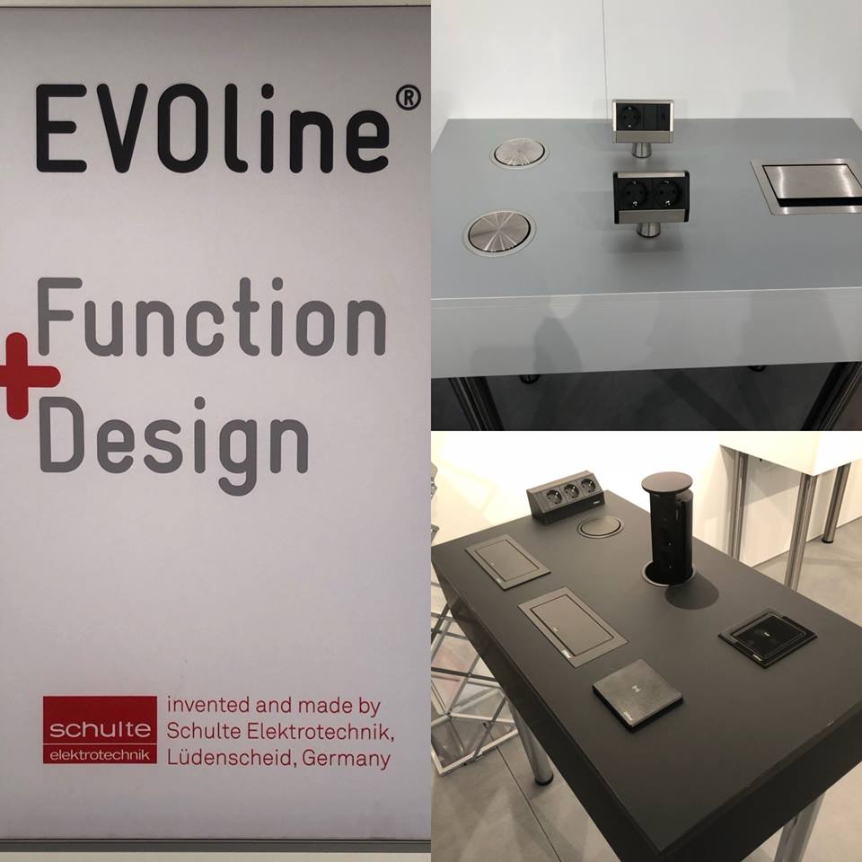 LDL_online's tweet photo. We loved visiting the #Evoline stand at #SICAM Such a fantastic display of their discreet "plug and play" systems. Tired of having a nest of wires cluttering your work space? Evolines amazing range of power solutions champion both function and design! #QualityFirst @EVOlineStore https://t.co/v9oZkkX0c5