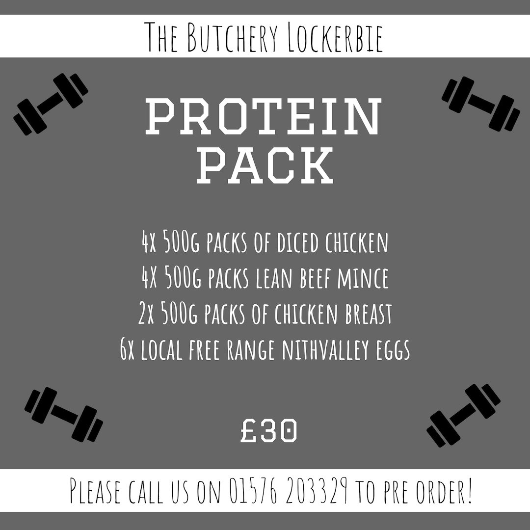 ✨💪 NEW PROTEIN PACK 💪✨
Provided in portion sized packs perfect for putting straight in the freezer or for enjoying fresh with portion control in mind. We are expecting this deal to be popular so give us a call on 01576 203329 and we will have yours ready for collection!