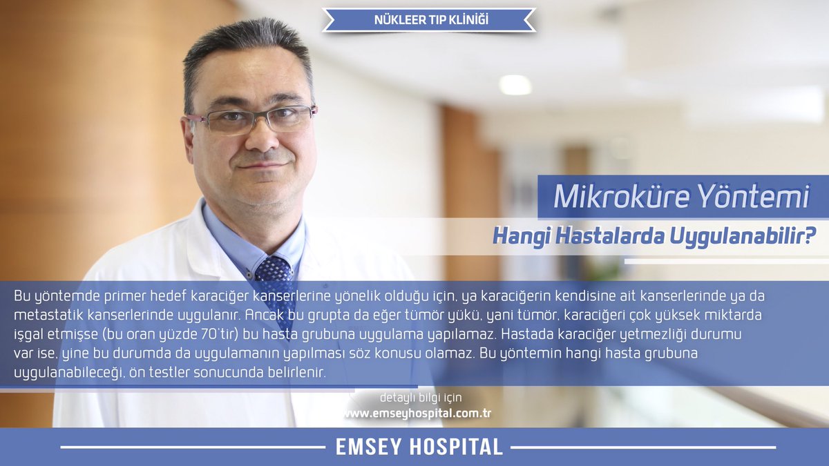 Mikroküre yöntemi hangi hastalarda uygulanabilir?
.
.
#emseyhospital #sağlık #kanser #kansertedavisi #karaciğerkanseri #mikroküre #mikroembolizasyon #kurtköy #istanbul