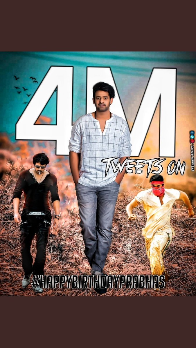 Srinivas9761897's tweet photo. #HappyBirthdayPrabhas Tweets4M tweets n counting 💥💥🔥🔥🔥🔥🤘🤘🤘 https://t.co/t6UrTvDbPv