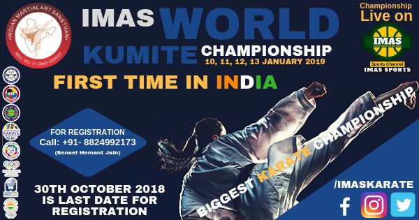 IMASKARATE's tweet photo. IMAS World Kumite Championship 2019

#karate #mma #martialarts #kickboxing #boxing #ufc #bjj #judo #muaythai #fitness #taekwondo #fight #kungfu #jiujitsu #selfdefense #training #motivation #workout #wrestling #brucelee #wushu #gym #boxe #fighter #wingchun #fighting #imaskarate https://t.co/PqtecvDpvV