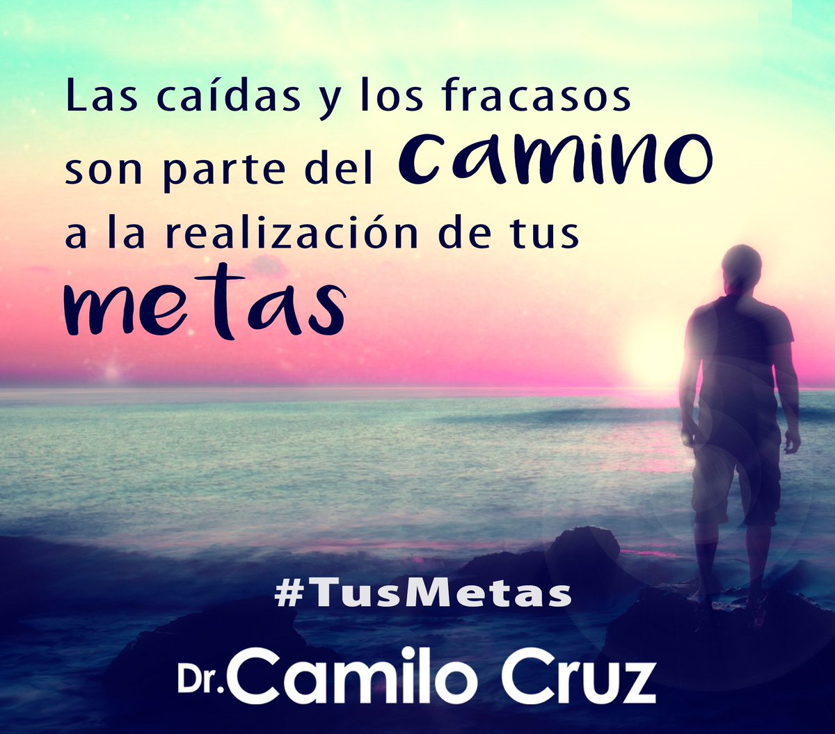 drcamilocruz's tweet photo. Las caídas y los fracasos son parte del camino a la realización de tus metas #TusMetas #drcamilocruz #frases #exito https://t.co/4HOO4Ot8tf