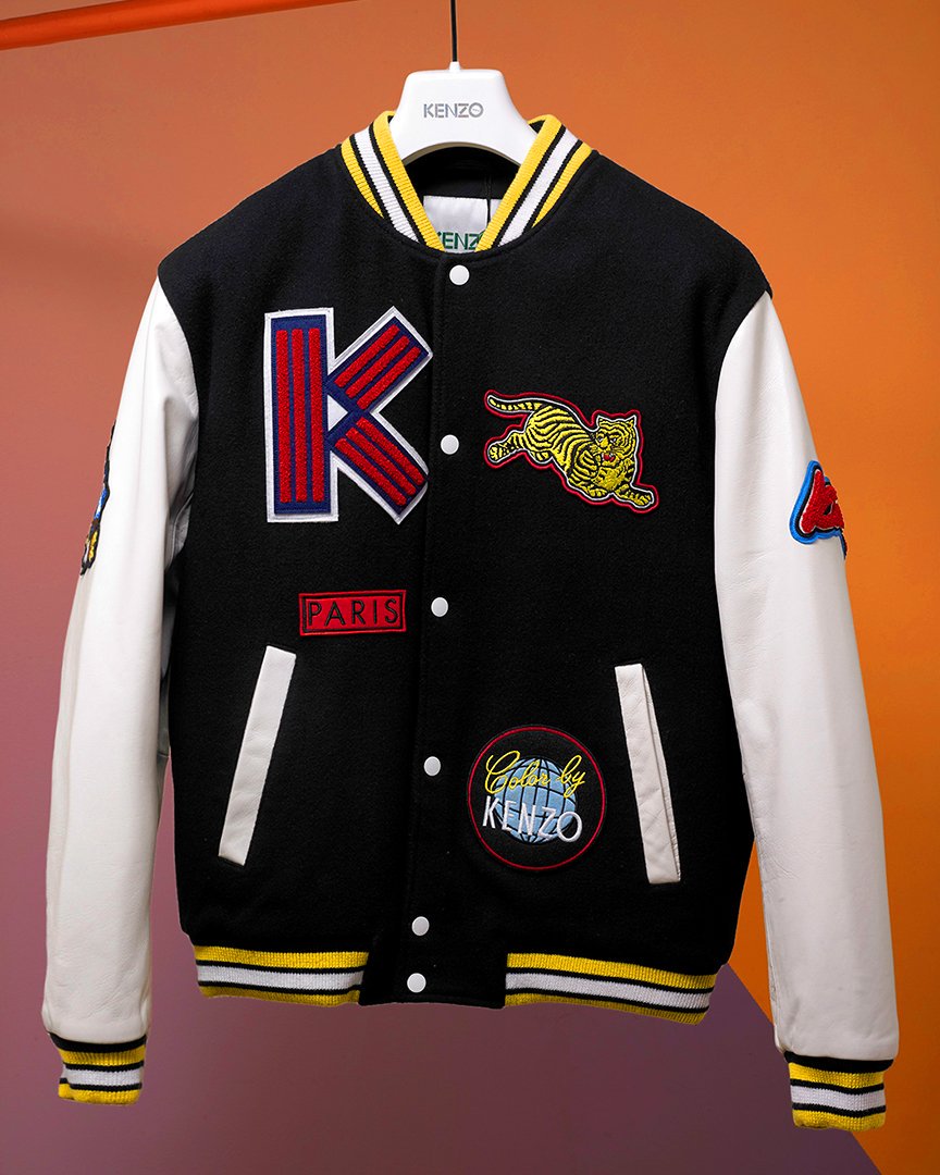 kenzo letterman jacket