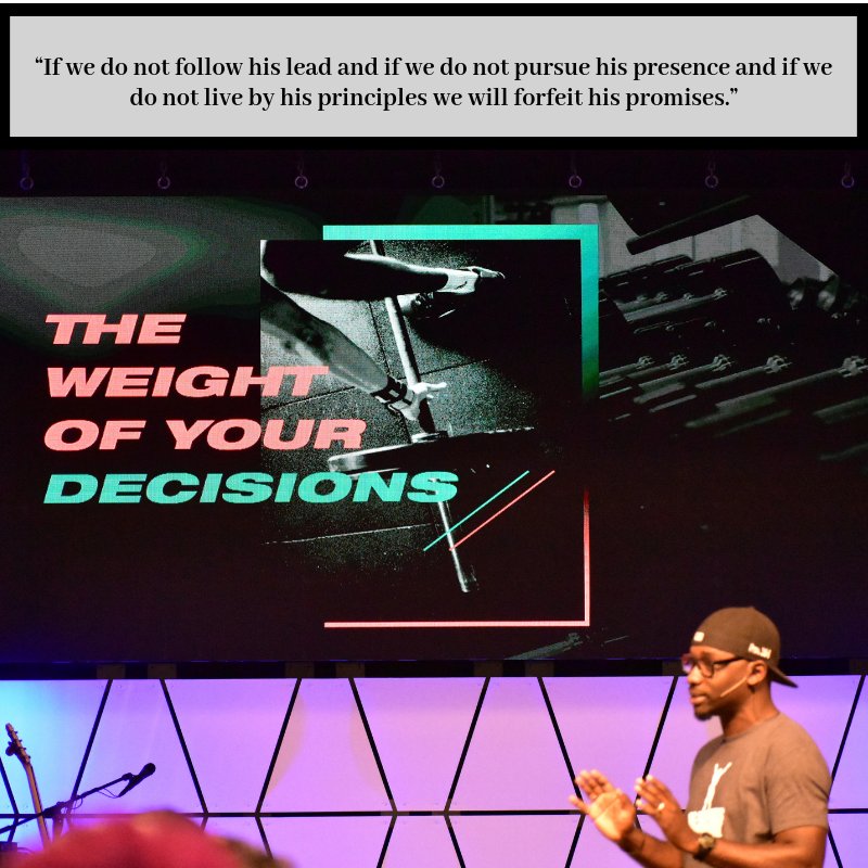 koinoniafamily's tweet photo. “If we do not follow his lead and if we do not pursue his presence and if we do not live by his principles we will forfeit his promises.” Pastor Trev Evans #graced4it #weights https://t.co/vtzl8XdgFo