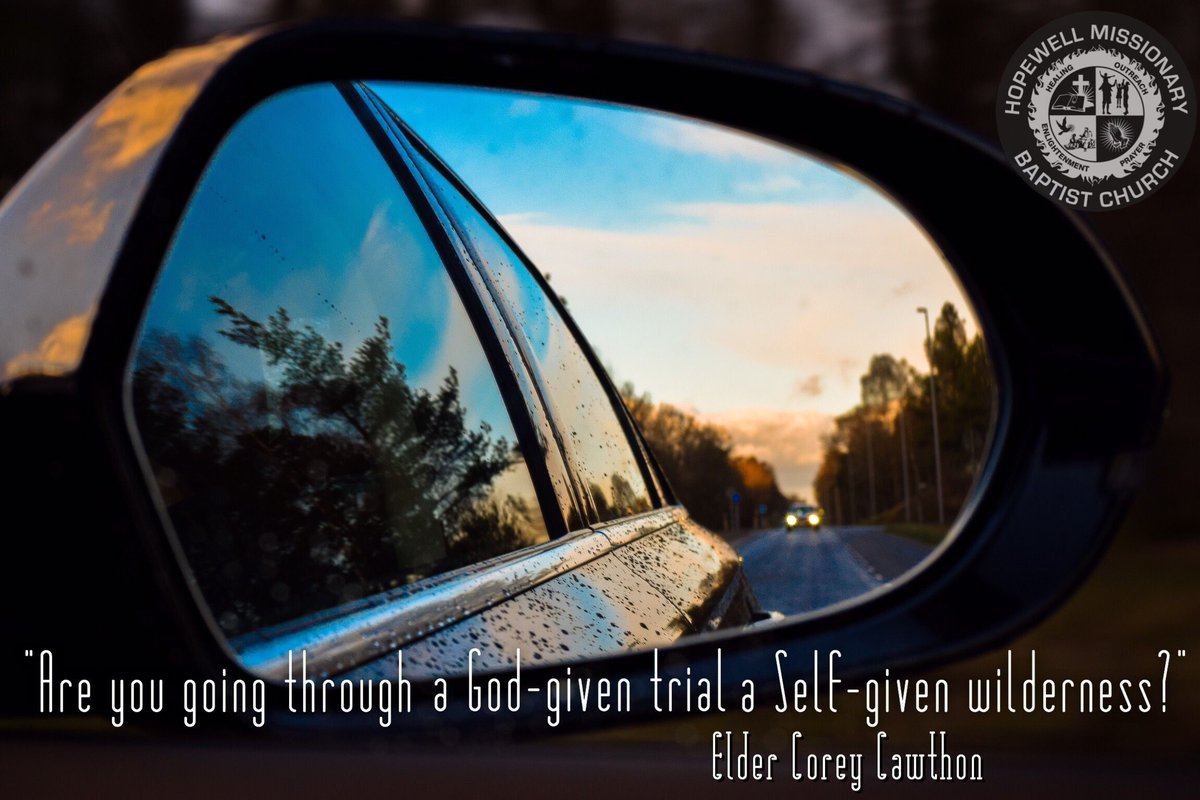 HopewellMB's tweet image. “Are you going through a God-given trial or a Self-given wilderness?” #gothrough #freshwater