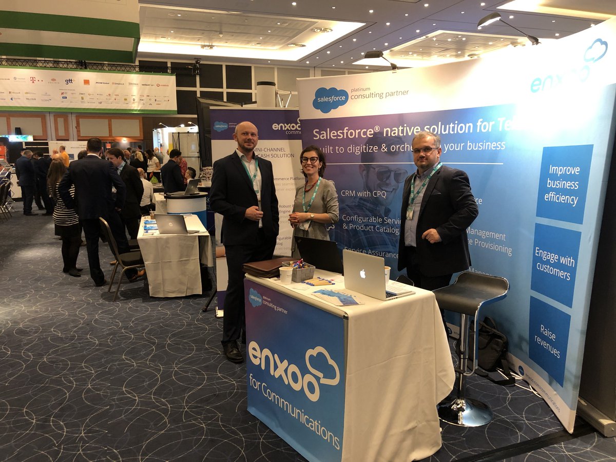 enxooteam's tweet photo. Today #CapacityEurope in London is the place to be for the wholesale telecommunications industry! 🇬🇧 We are obviously there too - unpacked and ready to talk about our Salesforce-powered CPQ-driven solution for Telecoms. 💪
See you around #Booth118 😎
▶️▶️ https://t.co/p6Tghtxe9d https://t.co/8QrLBkiUoj