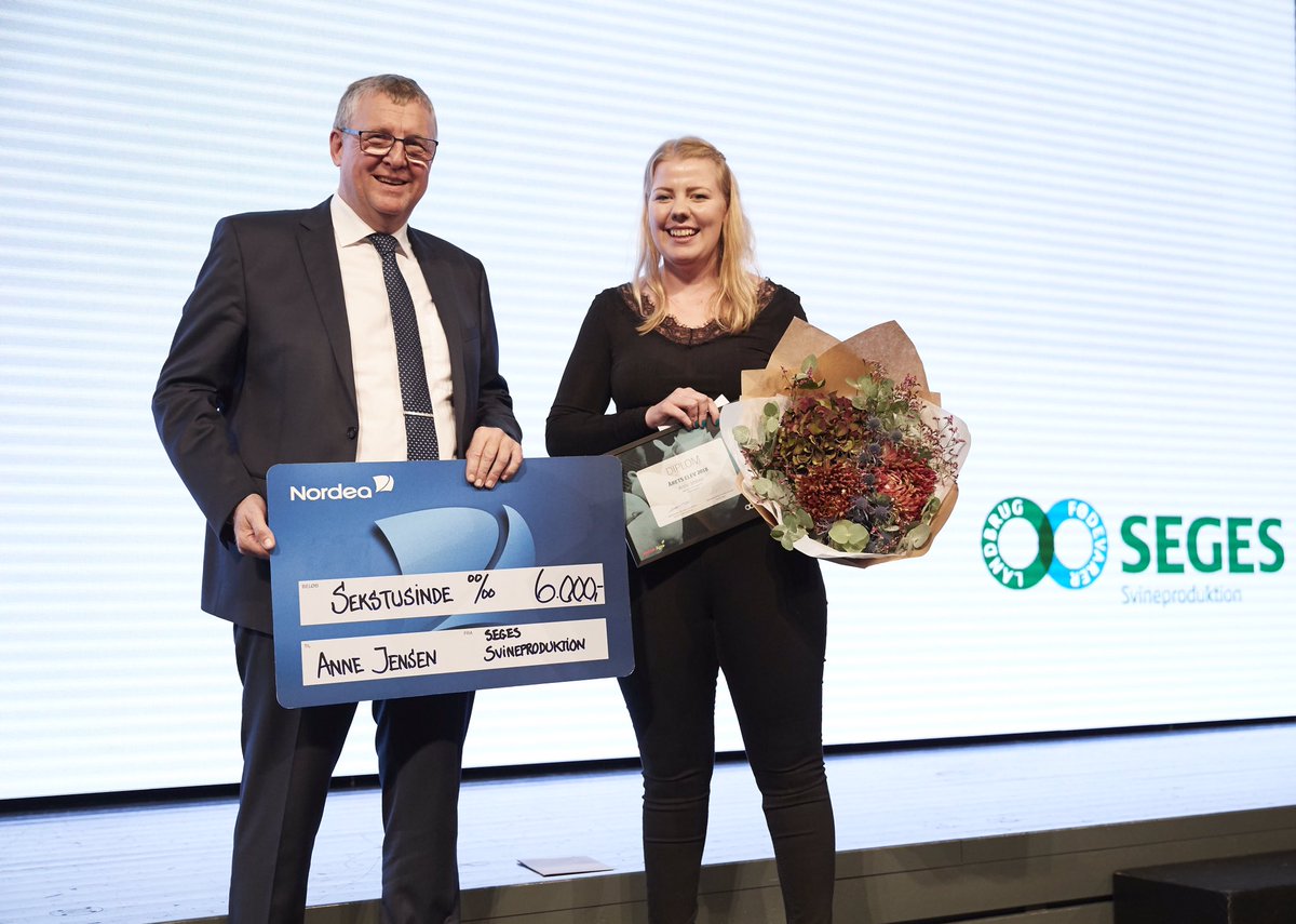 🏆 Årets elev i dansk griseproduktion 2018 er kåret. Stort tillykke til vinderen, 20-årige Anne Jensen, som dommerne roste for hendes faglige viden og det store arbejde som ambassadør for erhvervet på sociale medier #dkgris