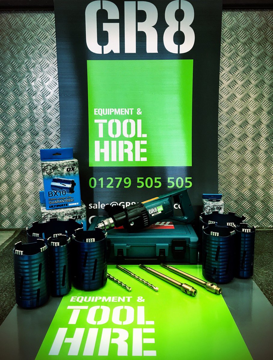 GR8ToolHire's tweet photo. Check out our new diamond cores from the OxGroup, ranging from 65mm to 182mm in diameter. When used in conjunction with our Makita core drills it will make light work of hole making in any kind of construction material, ideal for flue installations. #gr8toolhire #ronniecorebits https://t.co/7c459yn1EF