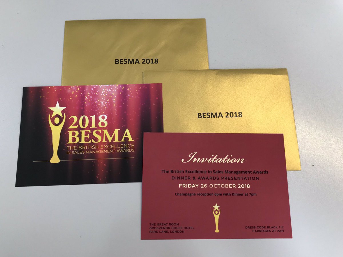 ConcordeGroup's tweet photo. The golden tickets have arrived for #BESMA2018 https://t.co/StMQNBGOnE