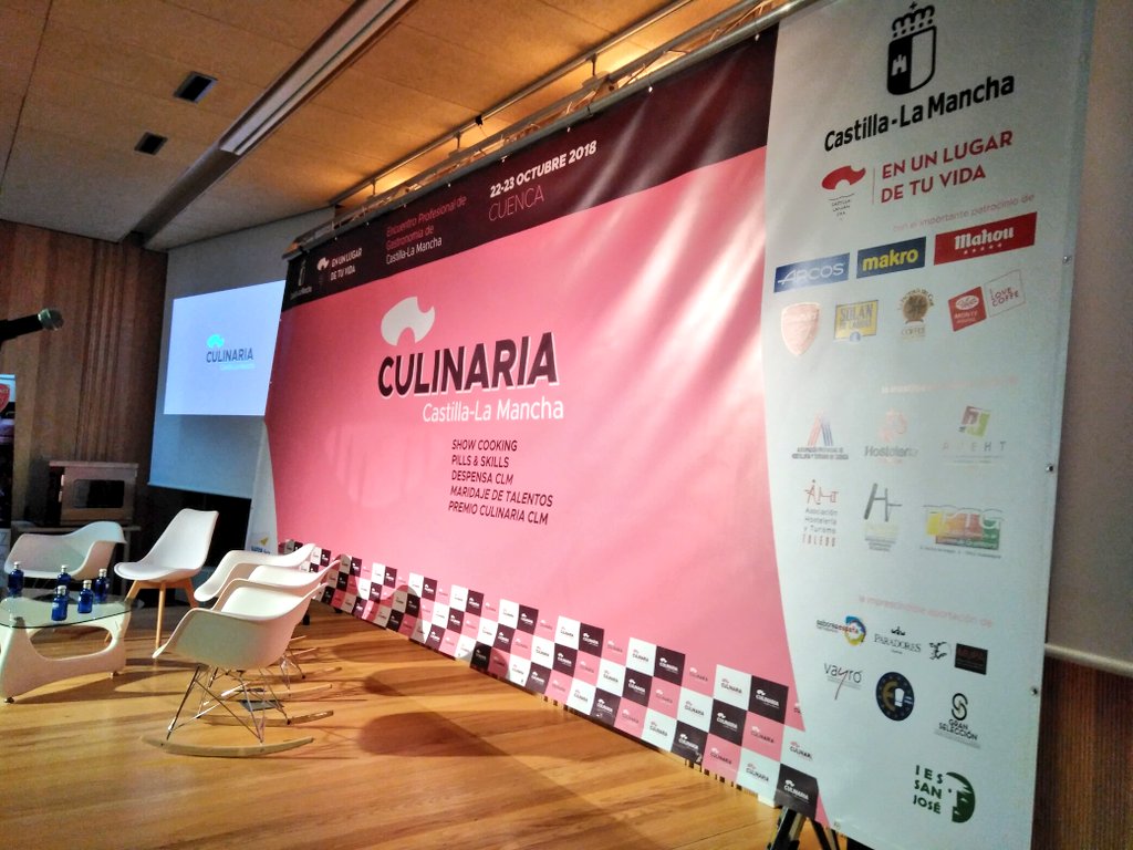 Nuestros productos siempre presentes en los eventos más importantes gastronómicos. Esta vez en #CulinariaCLM 
#Cuenca #España #Spain #Congreso #Culinaria #bebidas