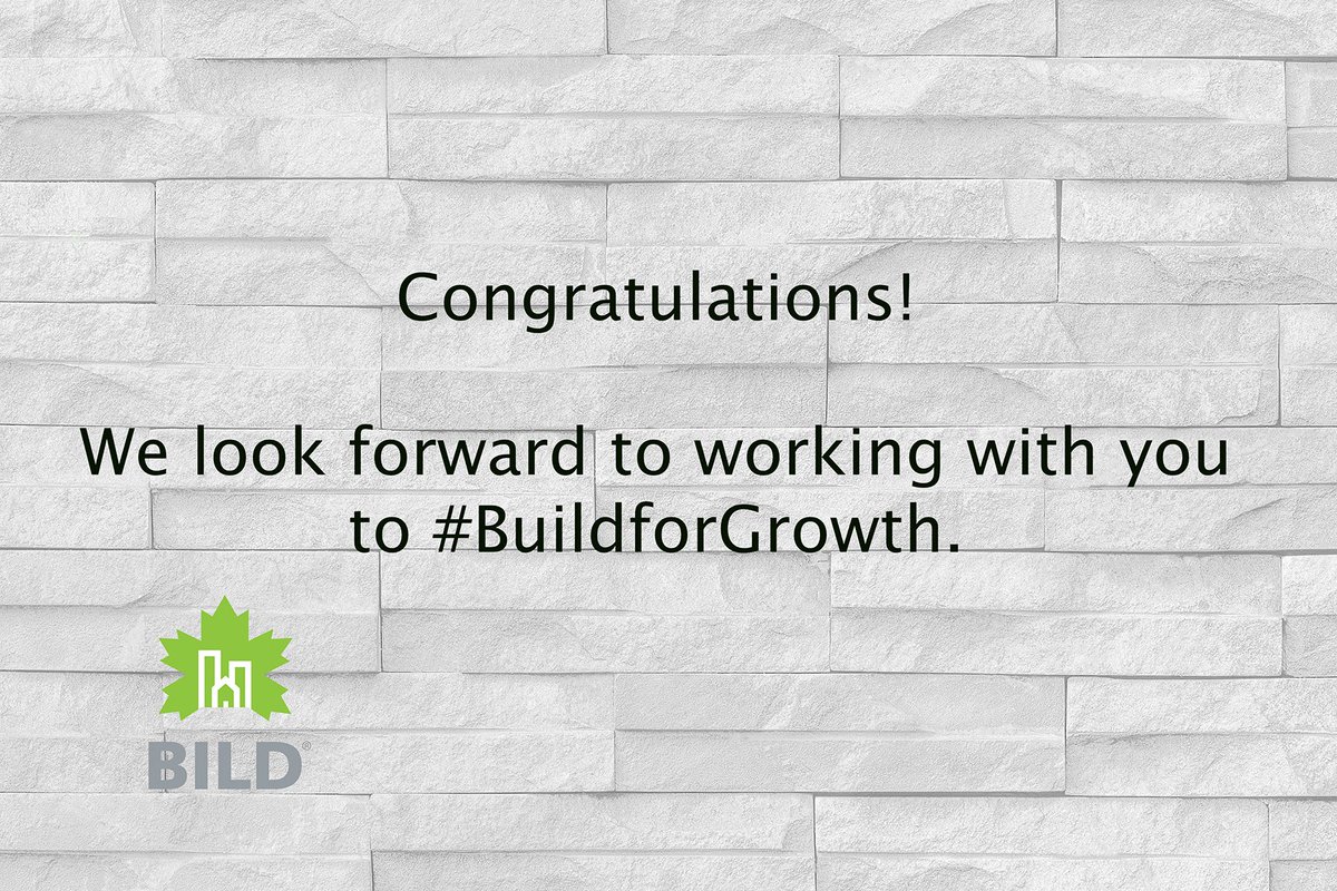 bildgta's tweet photo. Congratulations, @frankscarpitti! We look forward to working together to build the housing our region needs to accommodate growth. #BuildforGrowth https://t.co/roXEna1Ak2