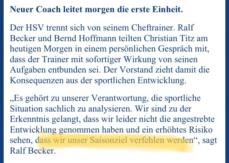 Stimmt <a href="/HSV/">Hamburger SV</a> - ganze 2 Punkte auf die Tabellenspitze. So dramatisch schlecht waren wir ja noch nie - lieber schnell den Trainer entlassen #Allheilmittel #großerwahnsinn