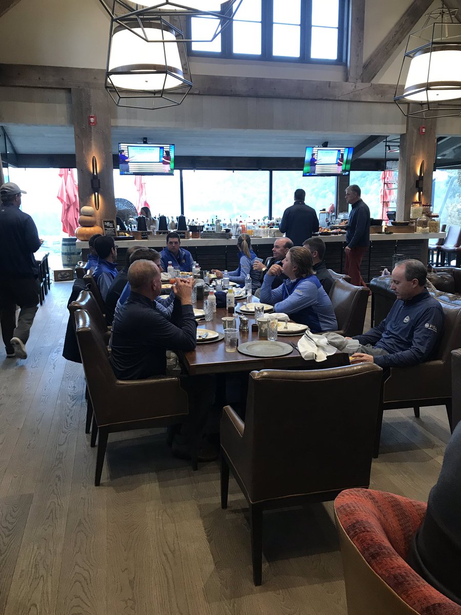 Good morning from <a href="/siloridgecc/">Silo Ridge CC</a> and the 2018 Gene Borek Squire Cup! Both teams are fueling up for a great day of golf 🍳🥓🍊 #metpga #weplay #headprofessionals #assistantprofessionals #squirecup #pga #metsection