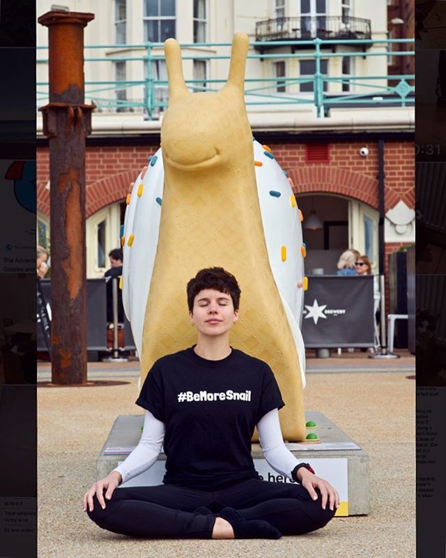 Dear Brighton, I invite you to #bemoresnail today, find some time to be kind to yourself somehow 💜
• Because even the smallest act of kindness coming from a sincere heart will spread accross the universe! •
#snailspace #mindfulness #slowdown