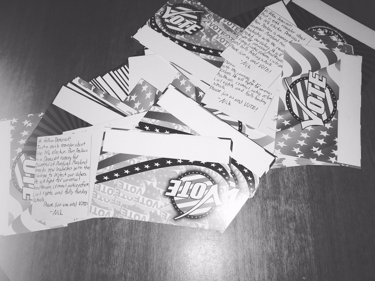 Another batch of #PostcardsToVoters sent to #Maryland #Democrats for <a href="/BenJealous/">Ben Jealous</a> ! <a href="/mddems/">Maryland Democratic Party</a> <a href="/BaltimoreDems/">Baltimore City Democratic State Central Committee</a> <a href="/indivisible410/">Indivisible Baltimore</a> <a href="/SusanWTurnbull/">Susie Turnbull</a>