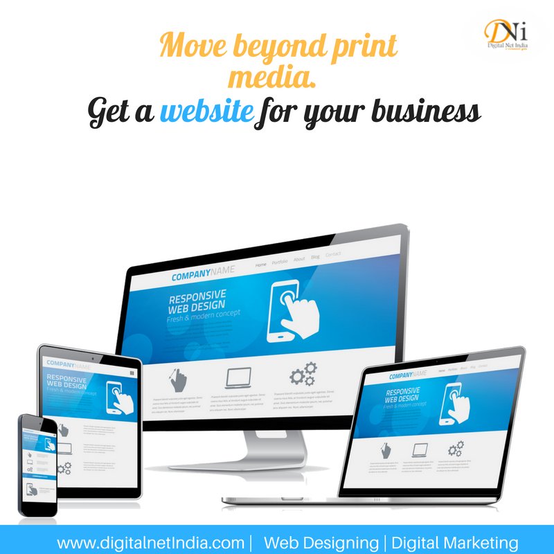 digitalnetindia's tweet photo. Print ads are old. Switch to digital media and take your business to a new level. 

Website is the main point of contact for all the business queries in #DigitalMarketing. Start with it now!

Visit us: https://t.co/s2vbH2Gl2y
#DigitalNetIndia https://t.co/Sr8pkGeAls