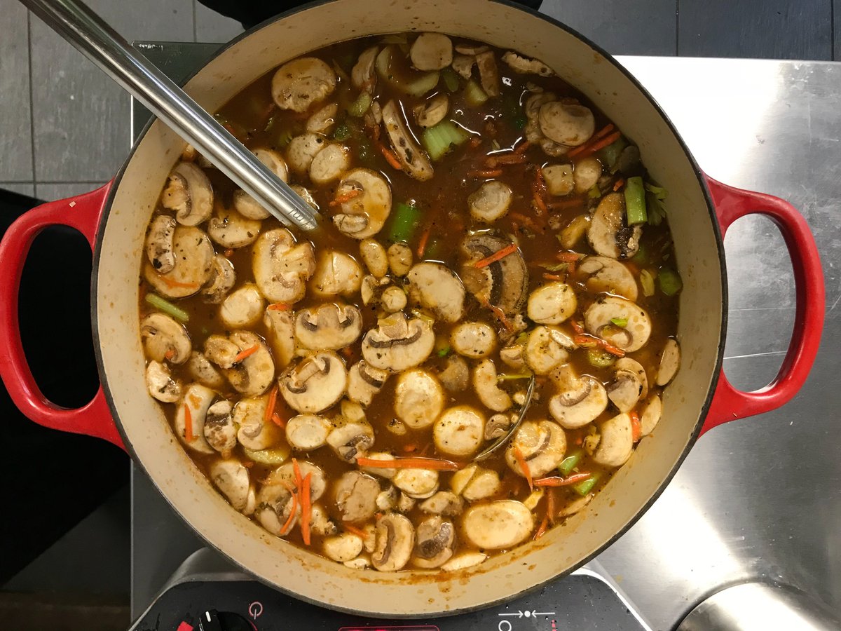 MeatballObsess's tweet photo. Good Morning! Come warm your bones with our delicious beef stew this week at Meatball Obsession Plus!
Mushroom and beef stock with beef, carrots, celery, potatoes, and barley! Delicious!
Don't forget about our Pay it Forward program! Just $1.32 helps feed Newark homeless. https://t.co/AzyuKjajjZ