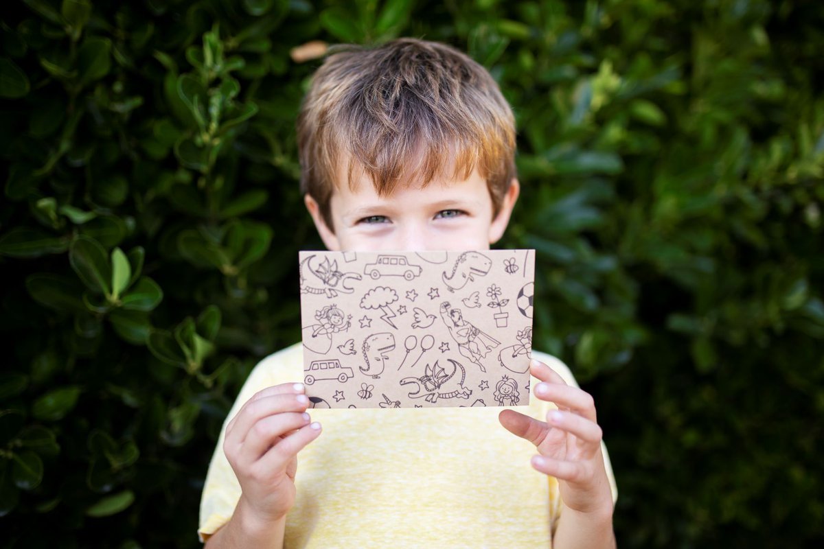 We love the personal touch so every gift box or bundle you order comes with our funky kraft coloured postcard covered in our doodle design, with your choice of message. 
#personalisedgifts #personalised #birthday #gift #gifts #giftsforkids #presents #kids