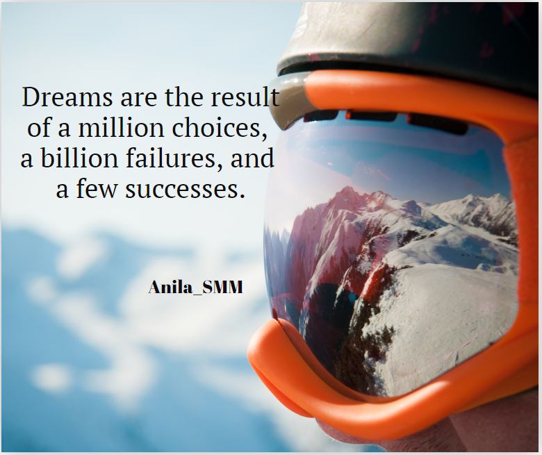 anila_dano's tweet image. Dreams are the result of a million choices,
a billion failures
and a few successes!
bit.ly/2Ia0VJ4
#MotivationalQuotes #TrustYourself #WorkMore #Success #YouDeserveMore #EnjoytheDay #SmileMore #EnjoytheLife #SocialMediaManager #Management #AnilaSMM #SEO