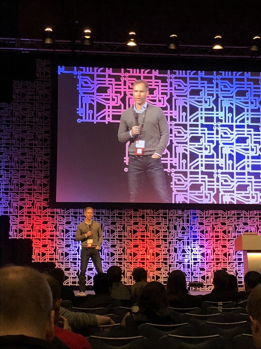 heyadamsilver's tweet photo. Opening remarks by @toddlew as day 2 at #AllThingOpen. #community #gtd https://t.co/94lKQzdlll