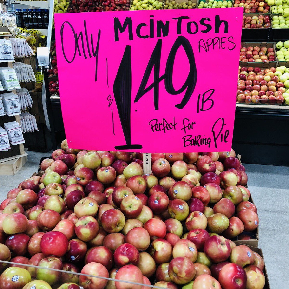 DetwilersMarket's tweet photo. 📢🍎🍏 Eastern Apples ONLY 99¢/Lb. [Jonagold, Golden Delicious, Red Delicious, Stayman &amp; Honeycrisp]

📢🍎🍏 NY State Apples JUST $1.49/Lb. [McIntosh &amp; Cortland]

📢🍎🍏 Washington Apples JUST $1.49/Lb. [Honeycrisp &amp; Fuji]

#AppleSeason #EatFreshForLess *All locations. https://t.co/r96gWmPepx