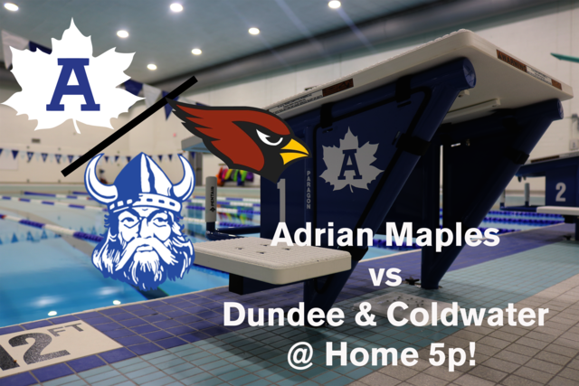 Come out and support your Lady Maples as they take on the Coldwater and Dundee! 6p! #GoMaples