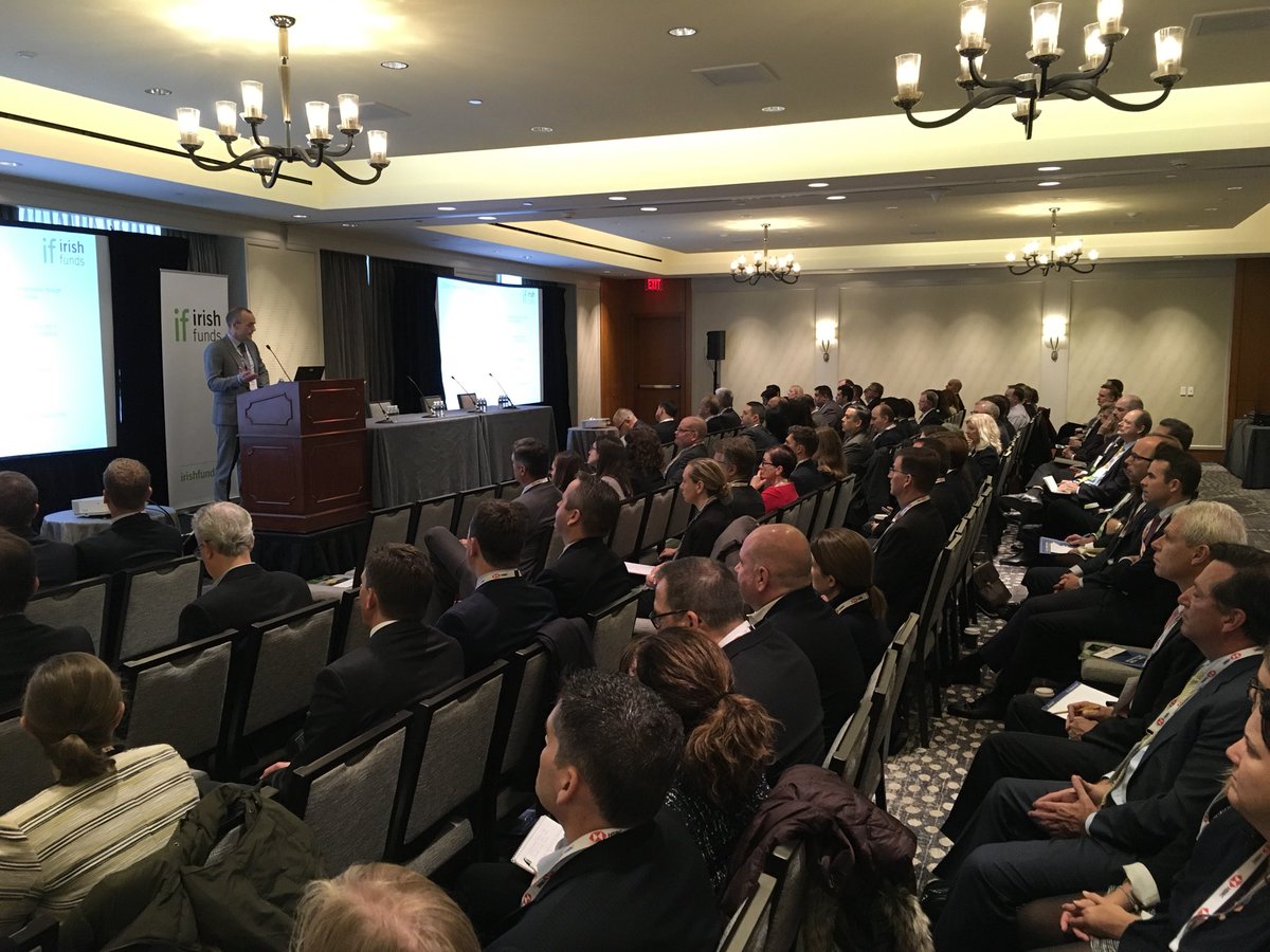 Full house in Boston this morning for opening address by <a href="/IrishFunds/">Irish Funds</a> Chair Brian Forrester <a href="/ConnectingCork/">Connecting Cork</a> <a href="/DeloitteIreland/">Deloitte Ireland</a> <a href="/IrelandBoston/">Irish Consulate Boston</a> <a href="/IDAIRELAND/">IDA Ireland</a>