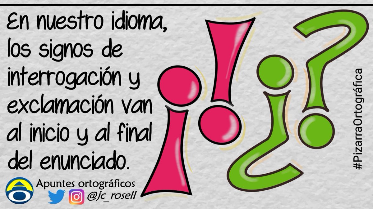 Apuntes ortográficos on Twitter: "En nuestro idioma, los signos de ...