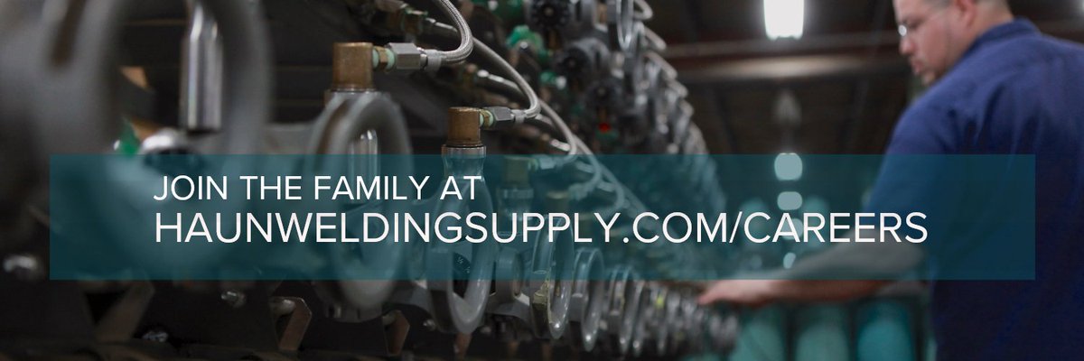 We are hiring! You can browse a full list of current job opportunities and apply online at haunweldingsupply.com/careers We would love to have you be a part of our family!