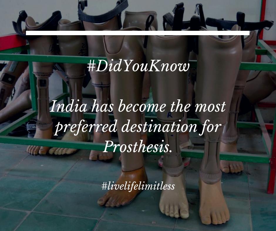 SaiProsthetic's tweet photo. India has become a sought after destination for prosthetic surgeries, Proud to be an Indian. For further details read more
#DidYouKnow #livelifelimitless #prosthetics #MakeInIndia https://t.co/KeK4PMfrFd https://t.co/68djM80DL5