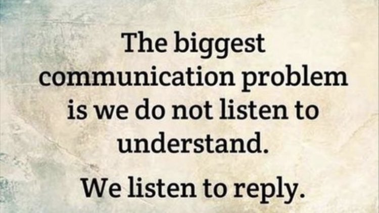 A common but understandable problem. Ppl can be so focused on imparting rehearsed information they forget to have a conversation. #pitching #presentationtraining #presentationskills #listen #tips #presentingtip