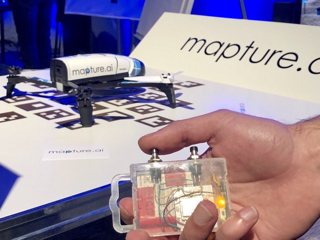 Mapture.ai (@mapture_ai) on Twitter photo The future of repetitive drone operations? Our two-button launch&land controller for Mapture.ai’s autonomous drone in a box-solution was first demonstrated at the #dronesinhetwaterbeheer conference by <a href="/Rijkswaterstaat/">Rijkswaterstaat</a> @PlatformWOW <a href="/hhdelfland/">HH Delfland</a> #waterontmoetwater The future of repetitive drone operations? Our two-button launch&land controller for Mapture.ai’s autonomous drone in a box-solution was first demonstrated at the #dronesinhetwaterbeheer conference by <a href="/Rijkswaterstaat/">Rijkswaterstaat</a> @PlatformWOW <a href="/hhdelfland/">HH Delfland</a> #waterontmoetwater
