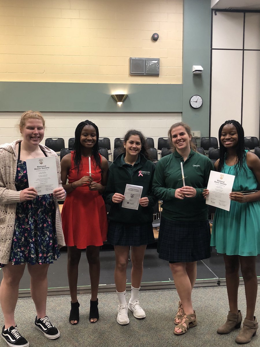 UA_BBALL's tweet photo. UA basketball members at the National Honors Society Induction Ceremony this morning: Alina Infantino, Ami Kanu, Didi Kanu, Lauren Klare, Sophia Le (not pictured), and Emma Shaffer. Congrats ladies! https://t.co/zRq0ogvsuf