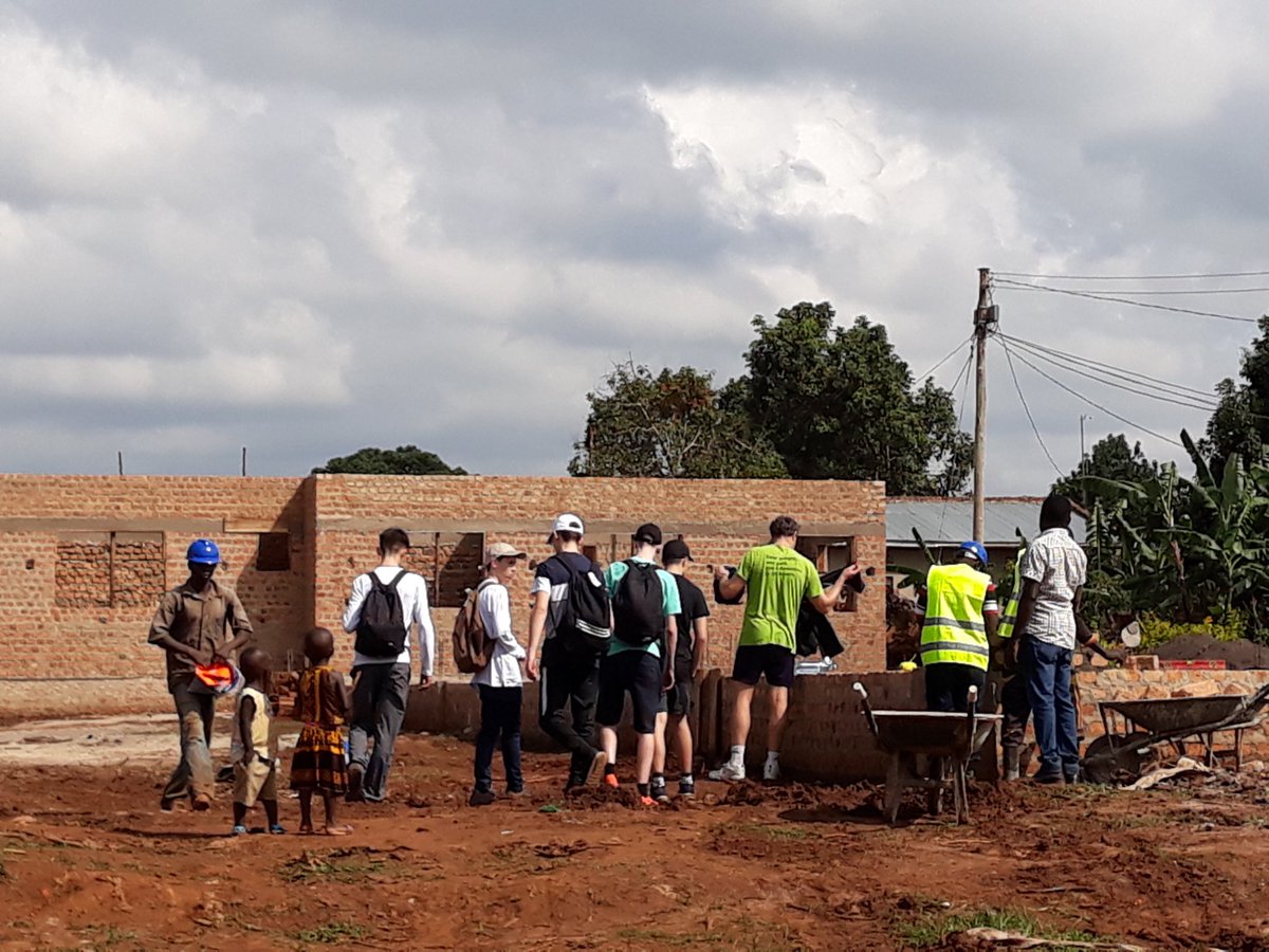 welly_raglan's tweet photo. Solid effort from the Raglan boys on the first day of the @MityanaCharity education centre build. New driveway laid and walls built under the guidance of Fred. https://t.co/7qVAOgGa1K