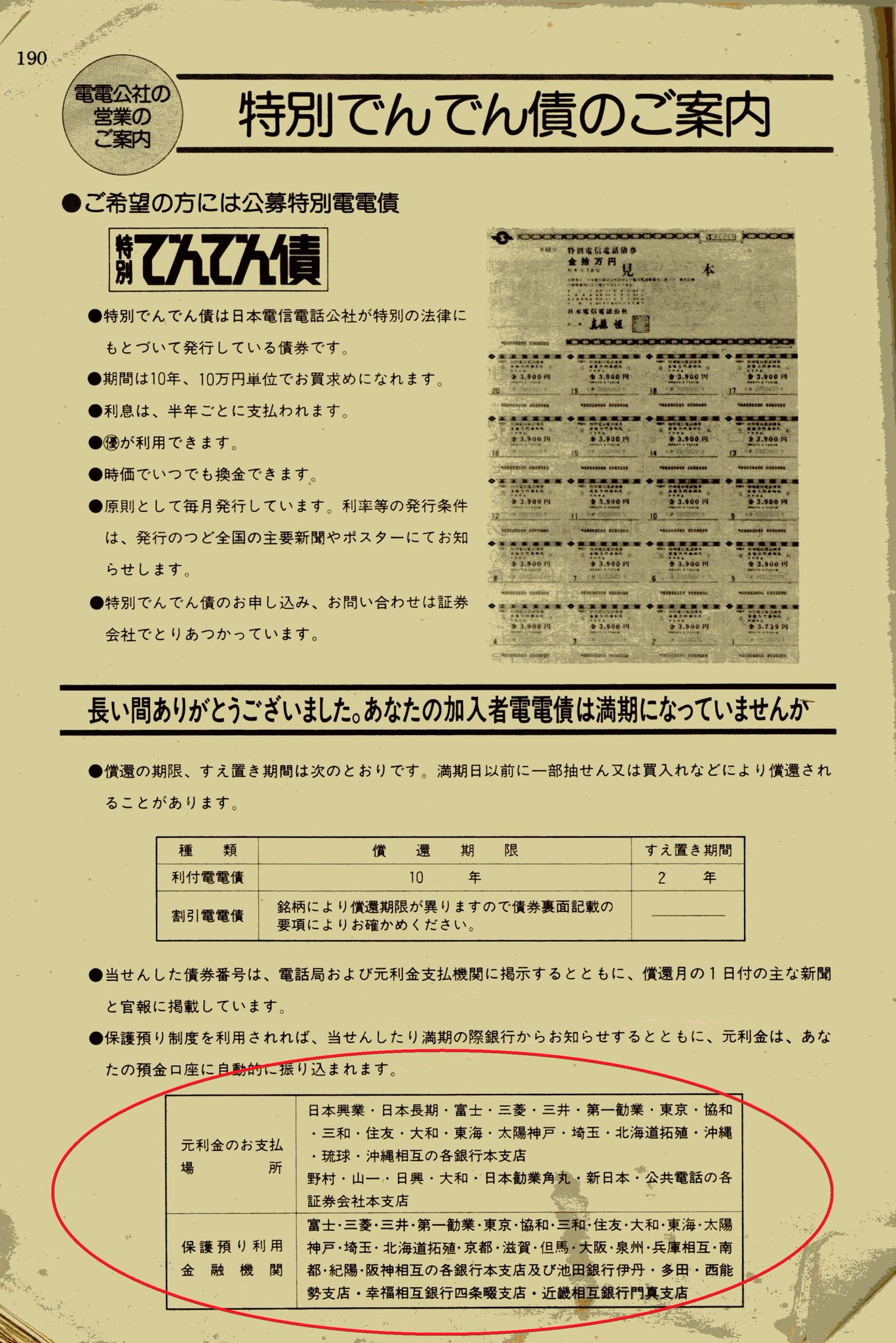 （時間限定）日本電信電話公社 電信電話債券 時間限定）日本電信電話公社 電信電話債券