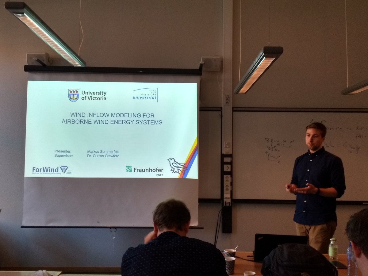 Roland Schmehl On Twitter Markus Sommerfeld Of Uvic Presenting His Research On Wind Inflow Modeling For Airborne Wind Energy During Mscactions Training Network Awesco Meeting At Chalmers University Https T Co Hdjs1bm1px