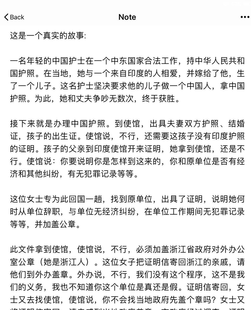 去中国大使馆办一趟事儿就行，包治乡思病