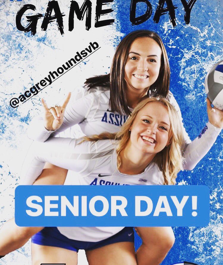AssumptionVB's tweet image. Today we celebrate our two amazing seniors and their contributions to our program over the last 4 years. Thank you to Kelly and Kellie for everything you have done! Come help us show our love for them tonight in Laska at 7pm for our final home game of the season! #ACVB #SENIORS