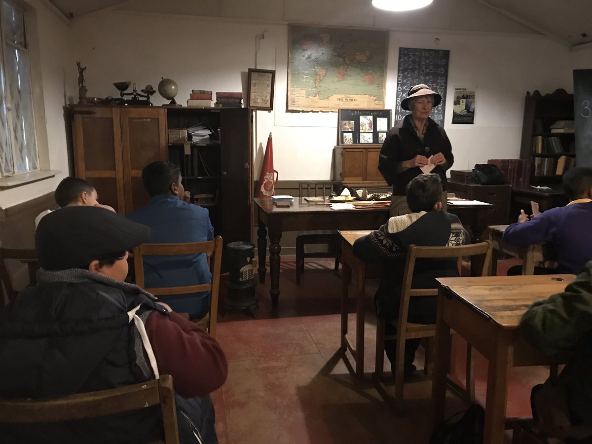 EduMissM's tweet photo. #WalnutClassLHS are feeling thankful that they didn’t go to school during the 1940s! 😳 #HistoryLHS @HeadLHS https://t.co/JLHGeVBCb8