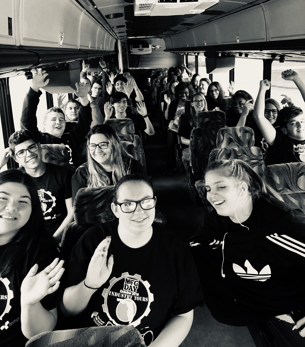 PsquaredMarion's tweet photo. @DunnellonHigh rocks!!! Perfect attendance and all dressed in proper attire! Ready for some awesome Manufacturing Day tours! @CTEmarion @MarionCountyK12 https://t.co/6Ppmmf5YNt