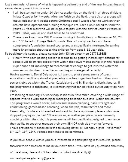 Official Scartaglen GAA tweet media