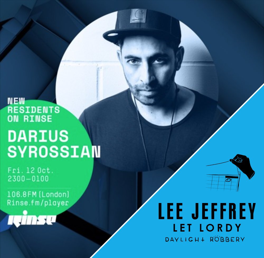 DaylightRobRecs's tweet image. Shout out to @DariusSyrossian for dropping &apos;@leejeffreymusic - Let Lordy&apos; on @RinseFM 🙏🏻

@traxsource exclusive -&amp;gt; bit.ly/DRR073

Listen Darius&apos; full show -&amp;gt; soundcloud.com/rinsefm/darius…

#DaylightRobberyRecords ✋