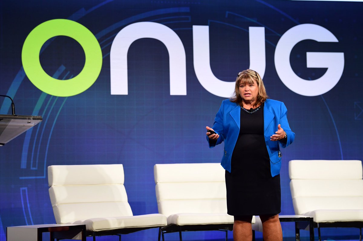 ONUG_'s tweet photo. Day 2 Keynote- Cyber Security at Scale at the Defense Intelligence Agency with Jean Schaffer, Cyber and Enterprise Operations at Defense Intelligence Agency, U.S. Department of Defense #ONUGFall18 https://t.co/sqRwkF0GuV