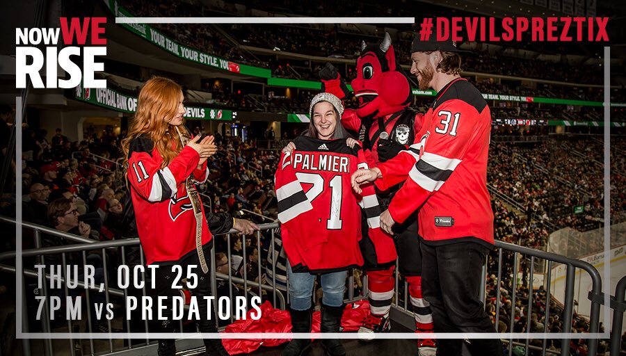 RT &amp; follow me for a chance to win the pair of #DevilsPrezTix for Thursday’s #NSHvsNJD game!