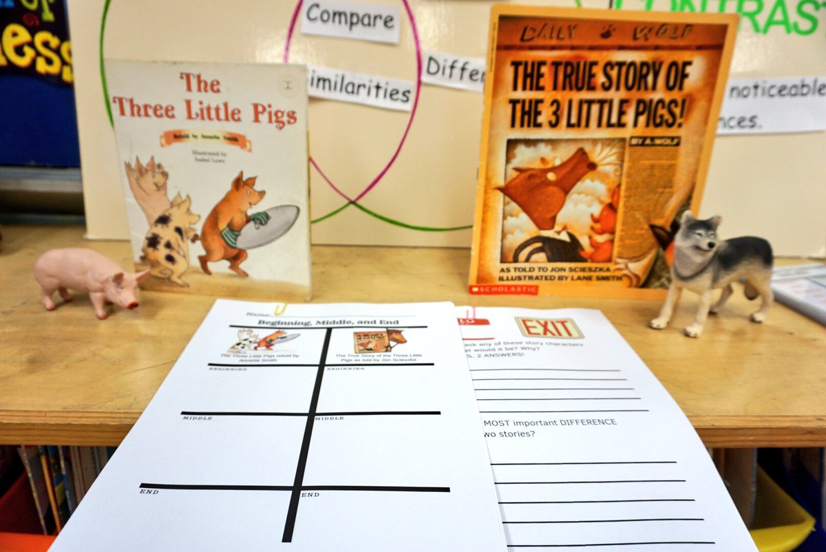 kboylecreations's tweet image. Going to be a great day today for #EdTPA! #comparingandcontrasting #compareandcontrast #stories #thetruestoryofthethreelittlepigs #education #threelittlepigs