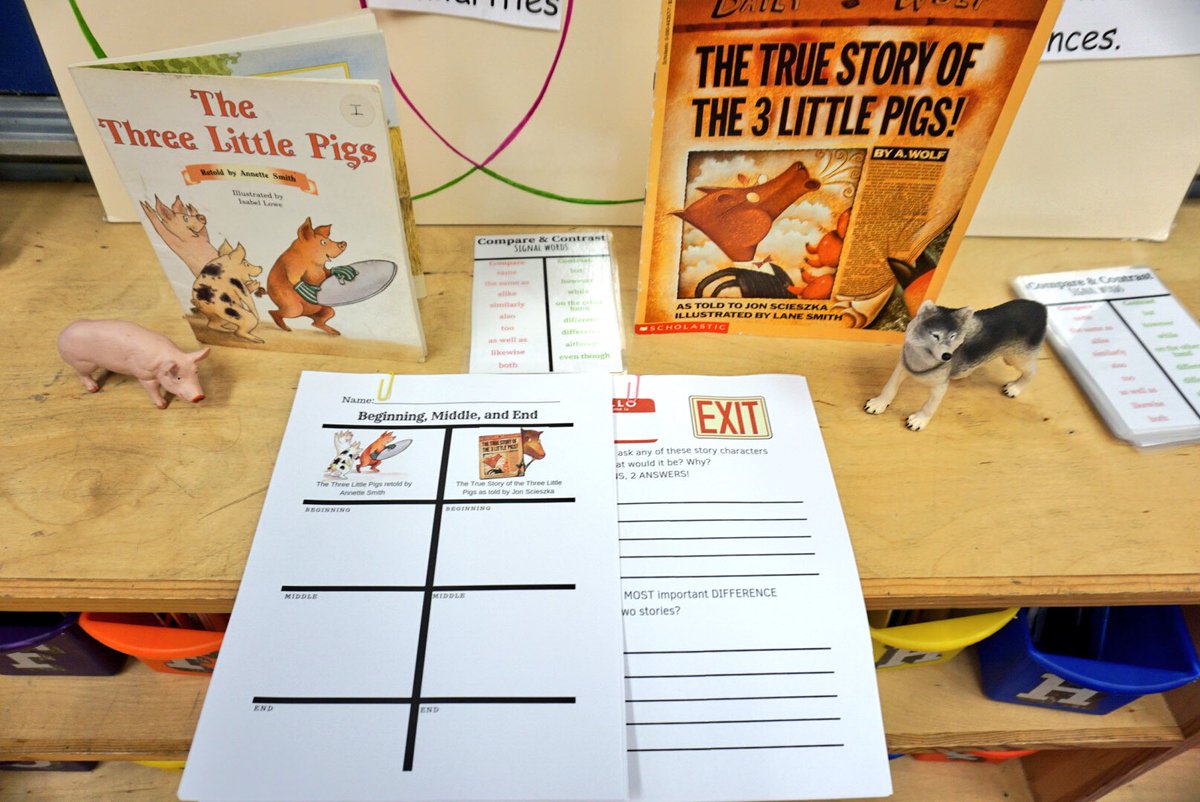 kboylecreations's tweet image. Going to be a great day today for #EdTPA! #comparingandcontrasting #compareandcontrast #stories #thetruestoryofthethreelittlepigs #education #threelittlepigs