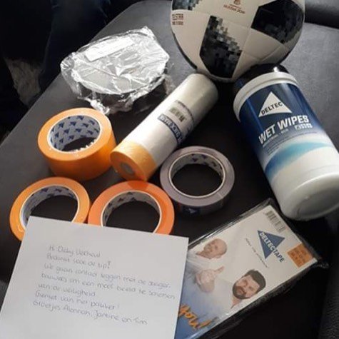 Tevreden met het gewonnen pakket, dat is altijd goed om te horen! Volgen jullie ons al op Facebook? Daar doen wij namelijk regelmatig winacties.
#schilderstv #schilders