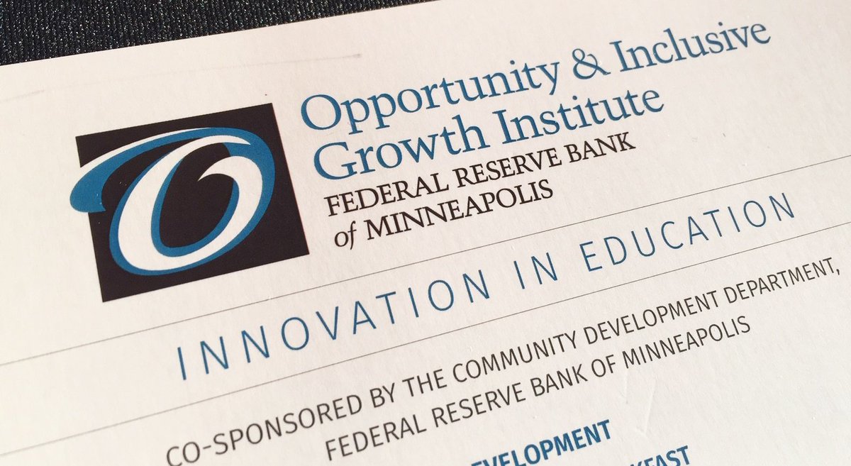MplsFedComDev's tweet photo. Happening NOW: Day One of our Innovation in Early Childhood Development and K-12 Education conference! Catch the livestream at https://t.co/amK06o1EtD #earlychildhood #ECE #investearly #inclusivegrowth https://t.co/EfL1jYUIRK